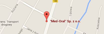 Mapa dojazdu do Med Oral
